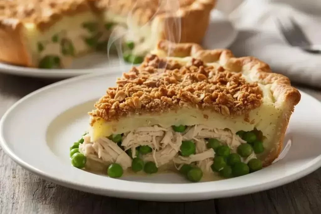 Chicken Pie with Oats - Crispy and Healthy Chicken Pie with Oats