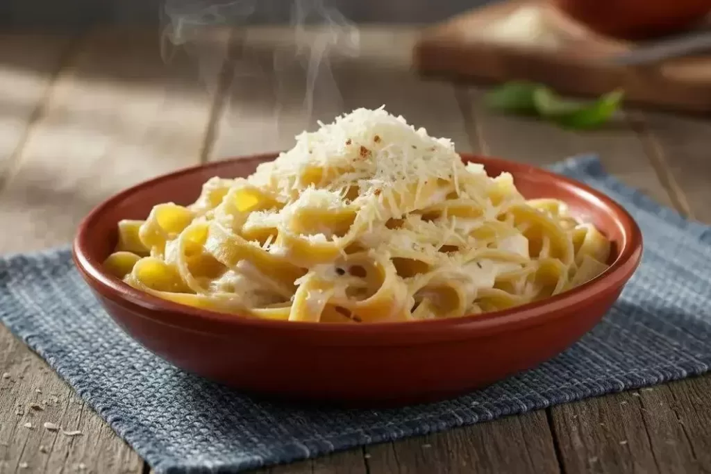 Tagliatelle Pasta with White Sauce - Creamy and Easy Tagliatelle Pasta with White Sauce