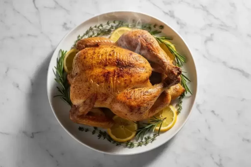 Roast Chicken - Easy and Juicy Roast Chicken with Broth