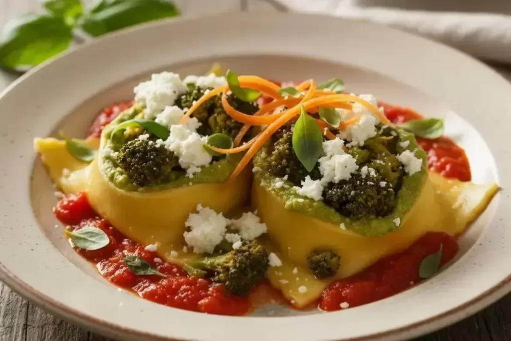 Open Broccoli Ravioli - Delicious and Easy Open Broccoli Ravioli