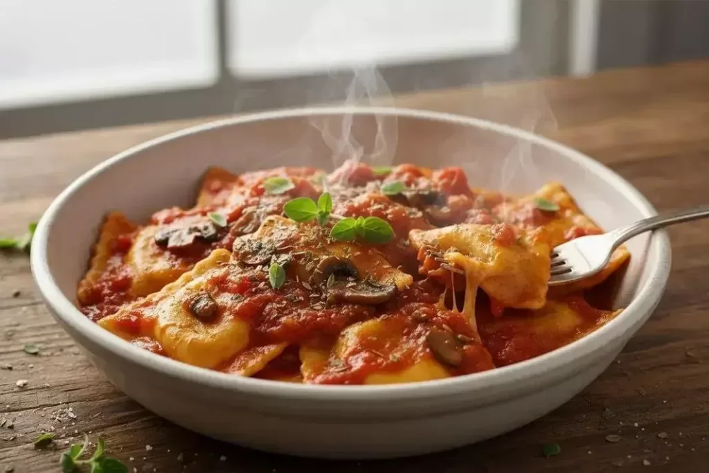 Ravioli with Italian Sauce - Delicious Lactose-Free Ravioli with Italian Sauce