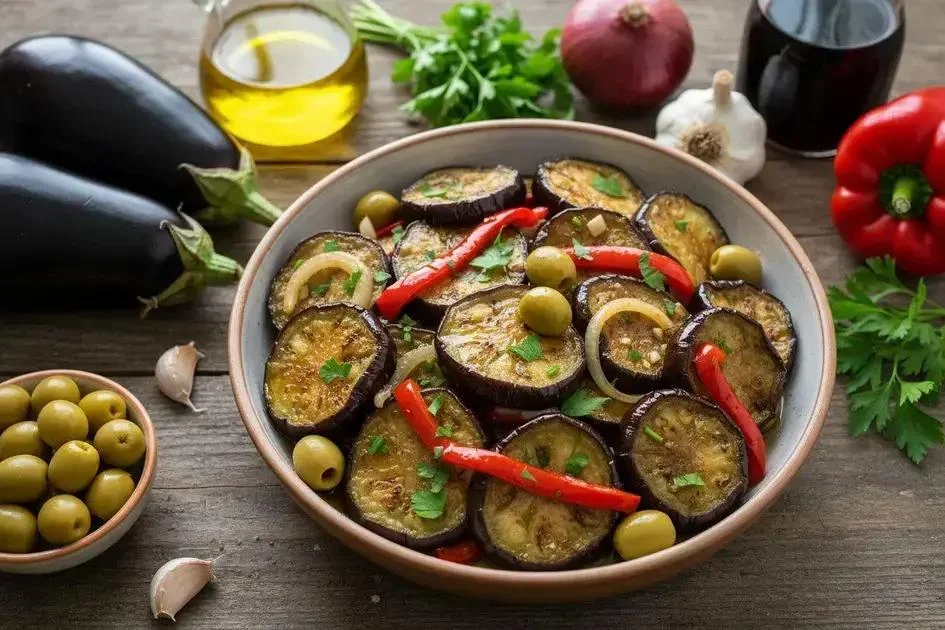 Antepasto - Antepasto de Berinjela Irresistível para 24 Porções em 30 Minutos!
