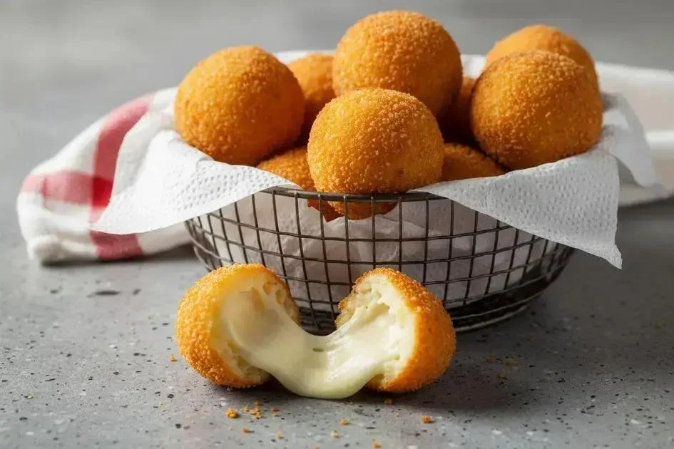 Bolinha de Queijo - Bolinha de Queijo Crocante Recheada que Derrete na Boca - 40 Unidades!