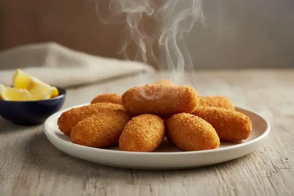 Bolinho de Bacalhau - Bolinho de Bacalhau Crocante para 16 Porções Irresistível!