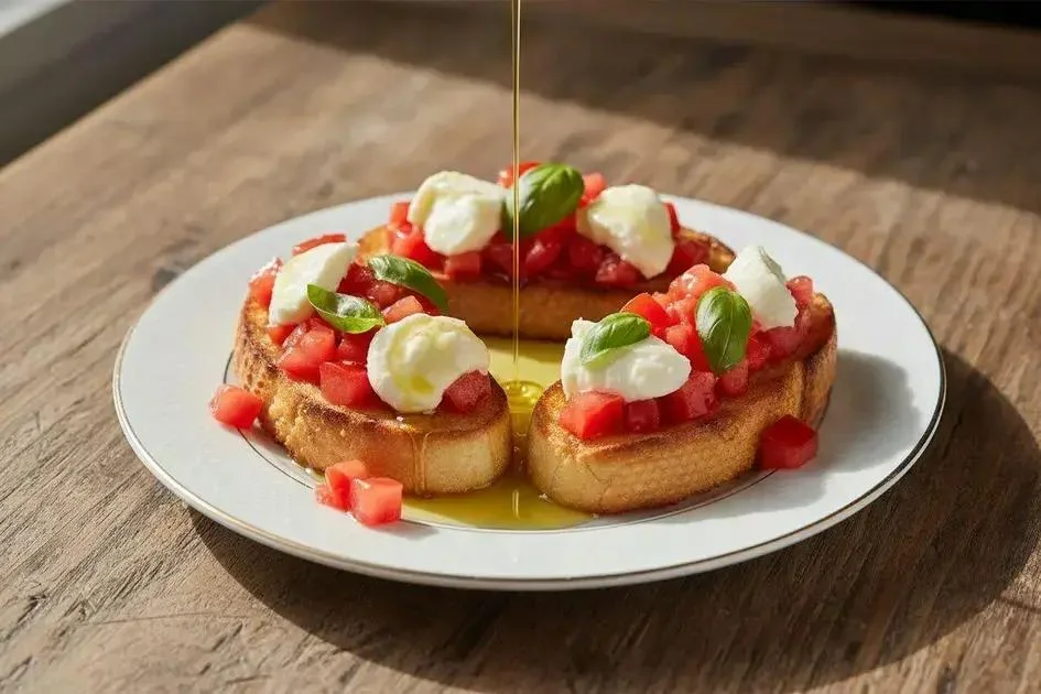 Bruschetta com Tomate - Bruschetta com Tomate Crocante para 10 Pessoas que Derrete na Boca!
