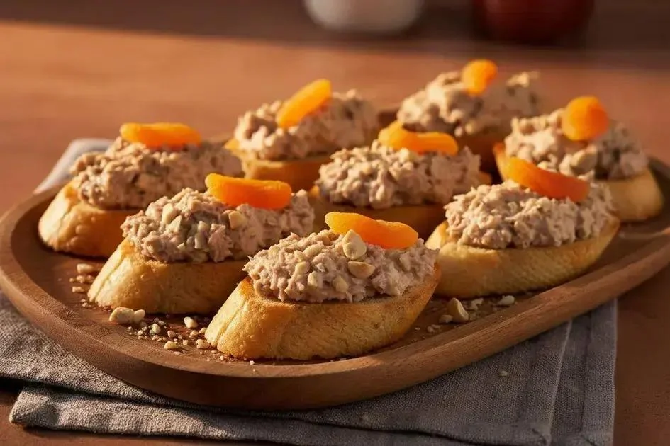 Canapé - Canapés de Atum com Damasco Crocantes para 48 Pessoas em 25 Min!