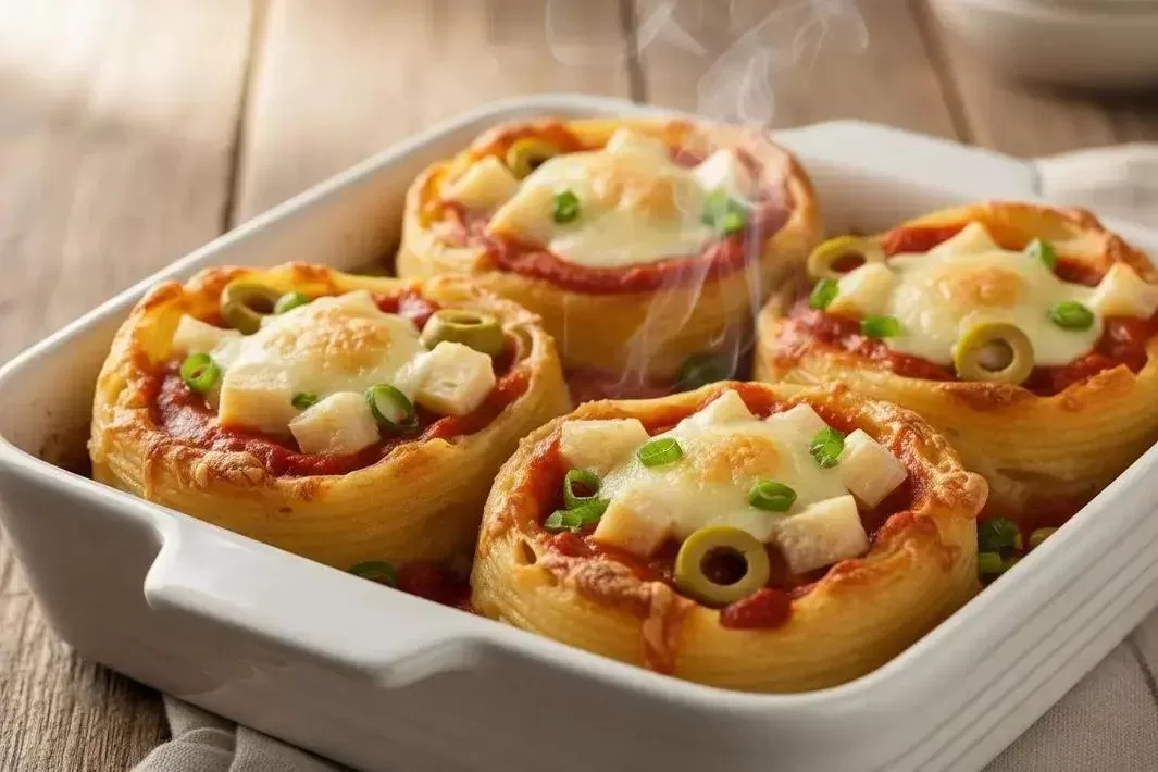 Stuffed Nest Oven Pasta - Creamy and Easy Stuffed Nest Oven Pasta