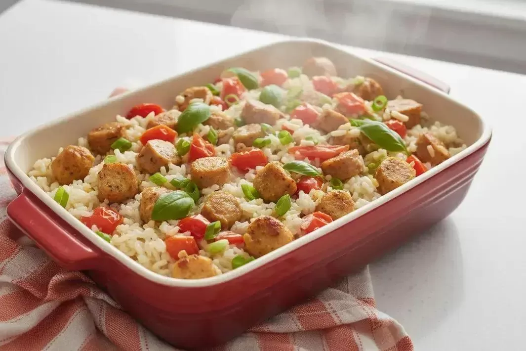 Creamy Rice - Easy Creamy Rice with Sausage