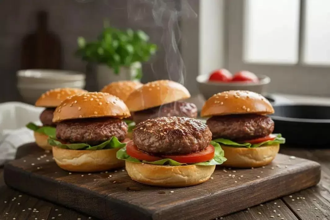Homemade Burger - Easy and Crispy Homemade Burger in the Oven