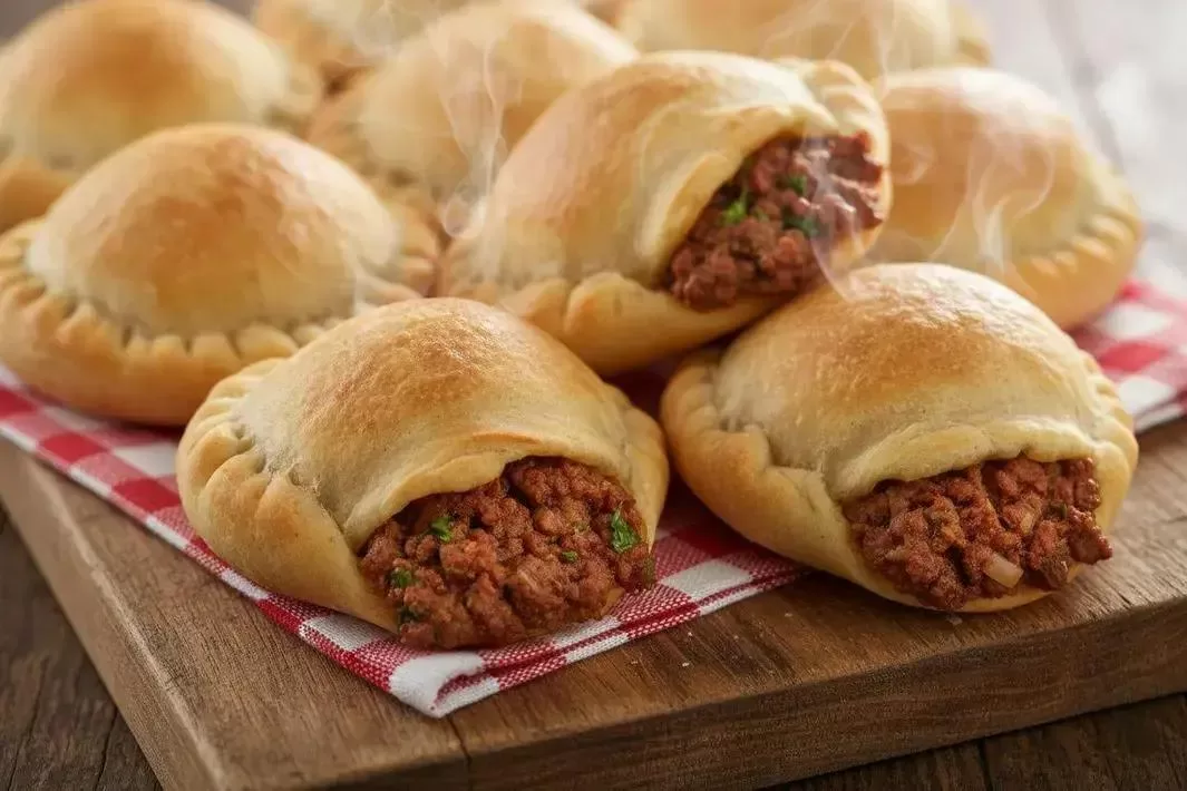 Foto de Esfiha de Carne pronto para servir - receita completa com ingredientes e modo de preparo