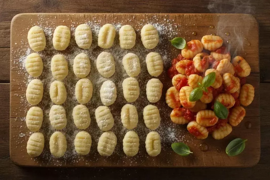 Potato Gnocchi - Grandma's Homemade Crispy Potato Gnocchi