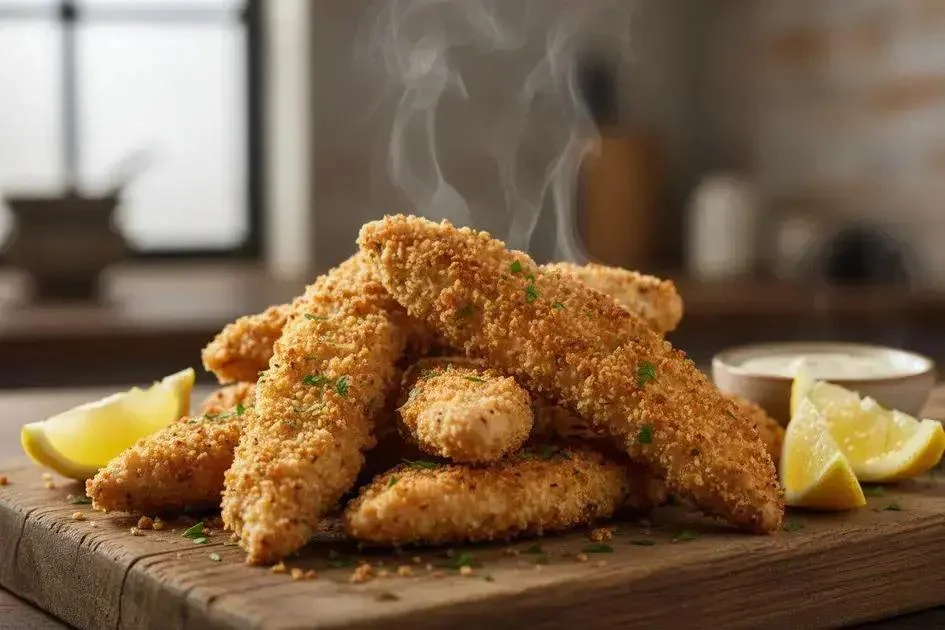 Iscas de Frango Crocantes e Leves no Forno – Irresistíveis!