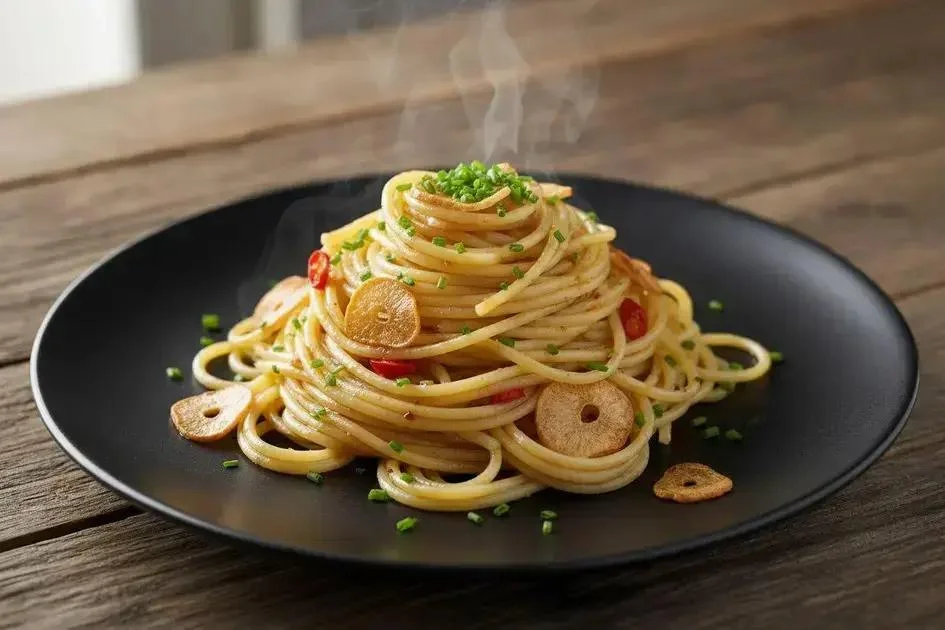 Macarrão Alho e Óleo - Macarrão Alho e Óleo Irresistível em 15 Minutos para 2 Porções!