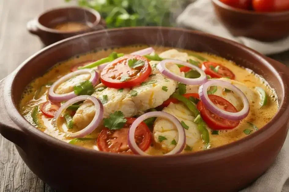 Moqueca - Moqueca de Peixe Suculenta para 8 Pessoas que Derrete na Boca!