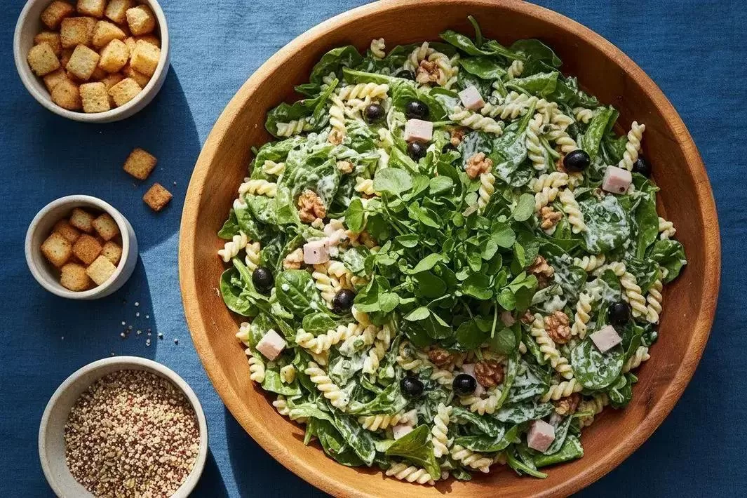 Foto de Salada Verde pronto para servir - receita completa com ingredientes e modo de preparo