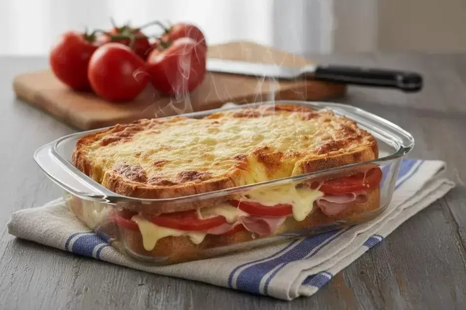Sanduíche Quente - Sanduíche Quente Cremoso Gratinado para 10 porções em 30 Minutos!